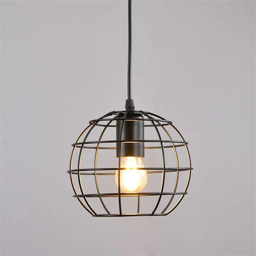 Suspension cage en boule Vintage loft