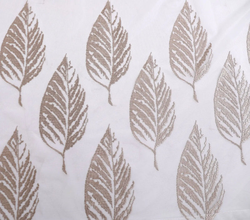 Voilage tulle brodé fleurs style européen salon chambre