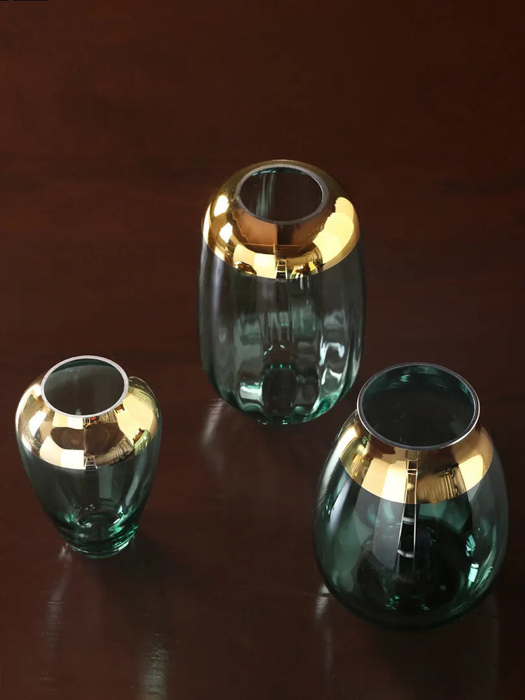 vase en verre créatif pour arrangements floraux modernes artisanaux