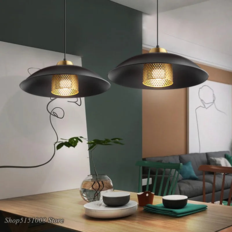 suspension moderne en fer style industriel vintage luminaires