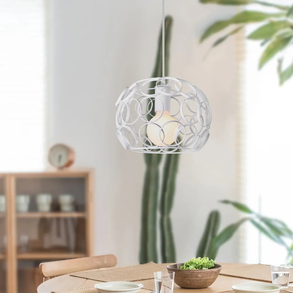 Luminaires suspendus en fer industriel rétro - vue 7 sur 8