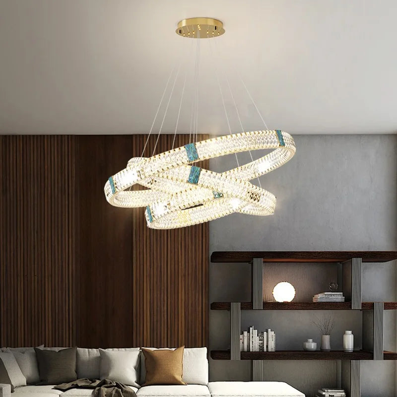 suspension en cristal design moderne pour intérieur élégant - vue 6 sur 16