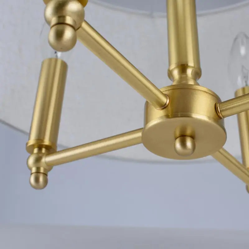 lustre en cuivre véritable pour décoration moderne intérieure - vue 5 sur 6