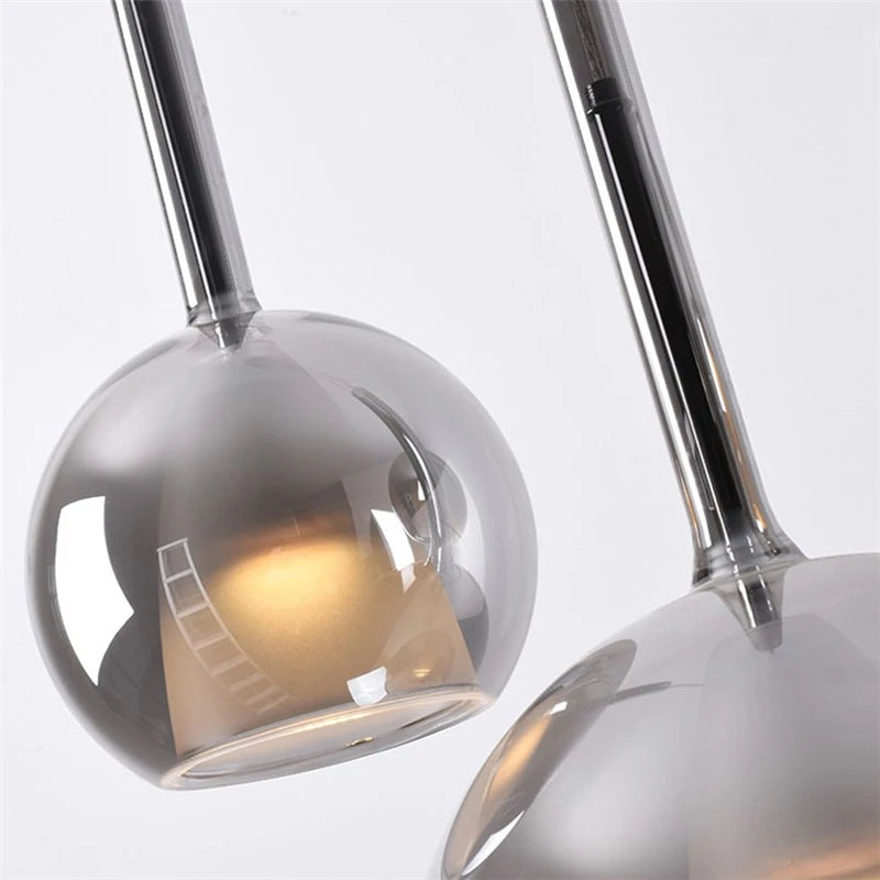 Suspension design moderne nordique en verre design penta glo