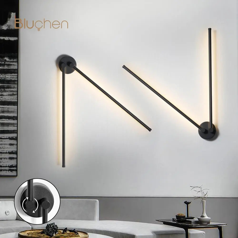 applique murale led moderne rotative pour arrière-plan de canapé - vue 6 sur 10
