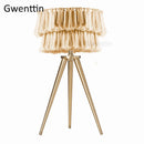lampadaire créatif en fil de soie avec trépied nordique décoratif