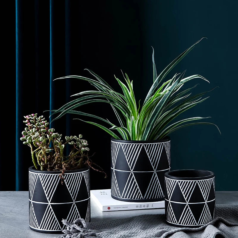 moule en silicone pour pot de fleurs en béton fait maison - vue 5 sur 14