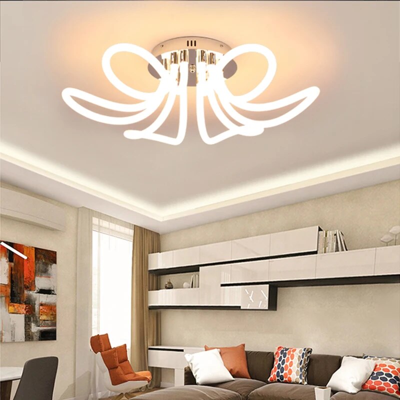 Lustre LED nordique moderne - vue 3 sur 6