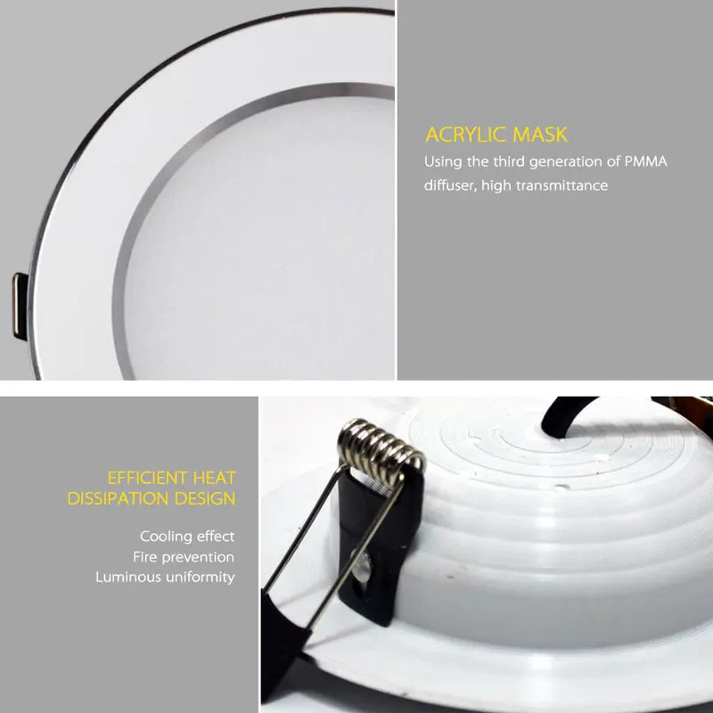 downlight led étanche dimmable encastré spot lumière - vue 6 sur 6