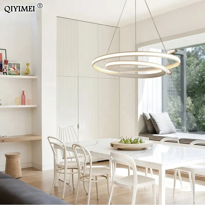 lampes suspendues modernes à led en aluminium