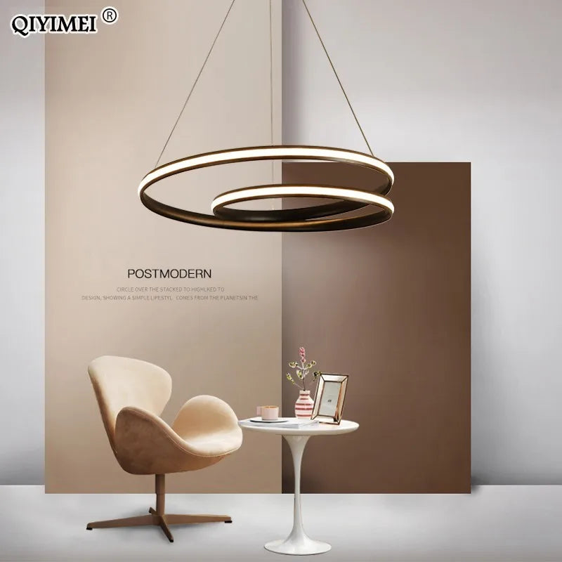 lampes suspendues modernes à led en aluminium