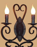 applique murale antique en métal avec miroir décoratif