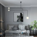 Lustre sobre LED avec boule en verre