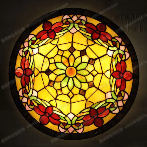 16 Inches European Rabbit Flower Children's Room Bedroom Bedroom Ceiling Glass Costume Jewelery Tiffanylamps Balcony