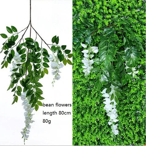feuilles dherbe artificielles pour décoration murale et jardin - vue 23 sur 37