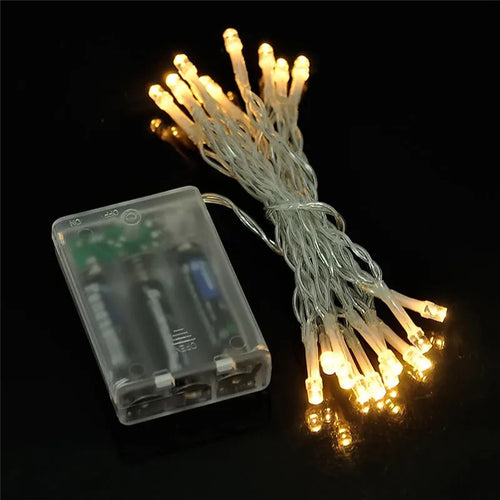 guirlande lumineuse led à piles pour décoration festive et Noël