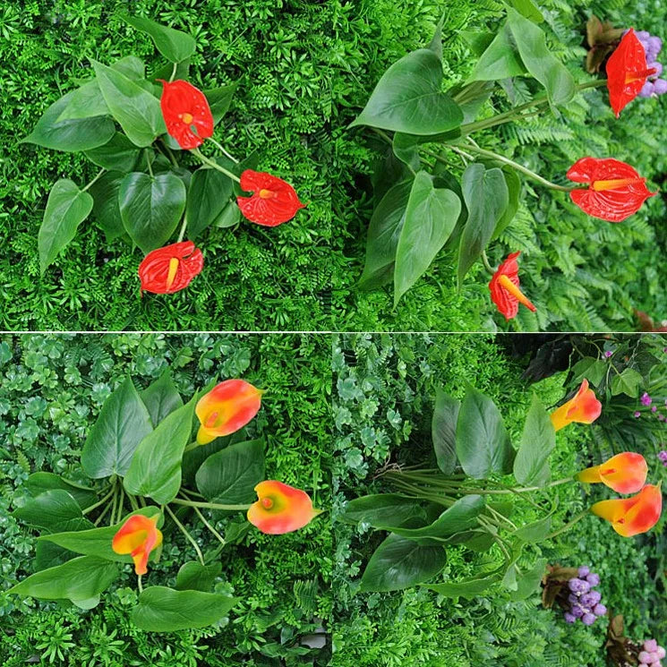 feuilles dherbe artificielles pour décoration murale et jardin - vue 7 sur 37