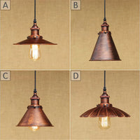 Edison lampe Loft Vintage industriel rétro Suspension lumière E27 support lampara Colgantes Suspension Luminaire éclairage rustique