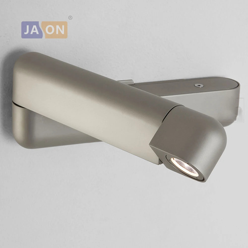 applique murale led nordique rotative sans fil avec interrupteur - vue 3 sur 5
