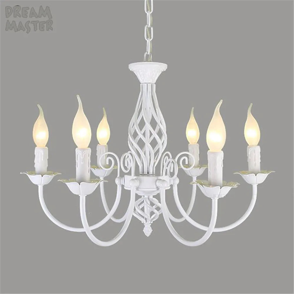 Lustre au Style européen à bougies moderne LED - vue 3 sur 10