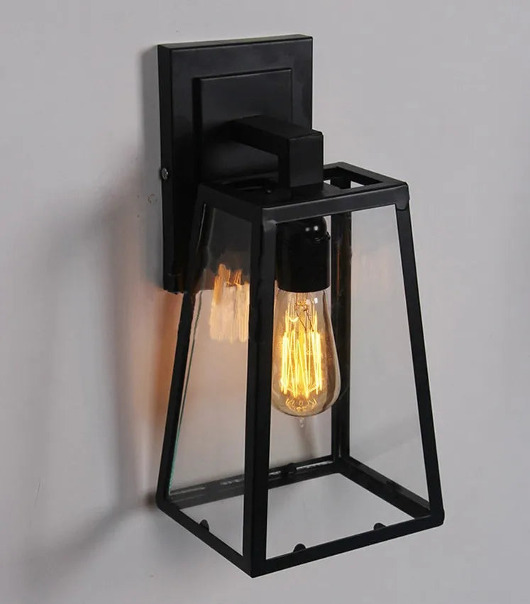 Retro Loft Industrial LED Vintage Wall Lamp light With frame , Wall Sconce Arandela De Pared - vue 5 sur 6