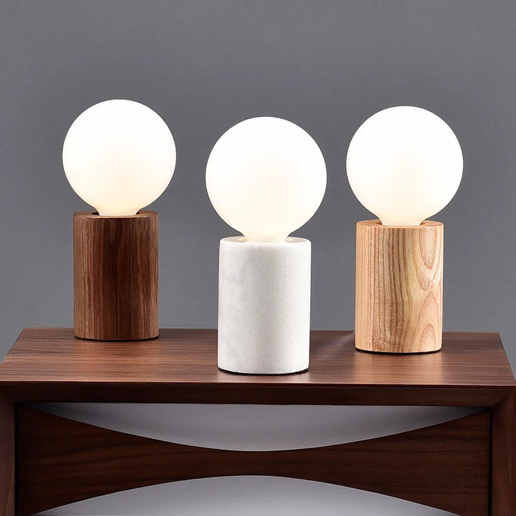 lampe de table moderne en verre nordique led décoration