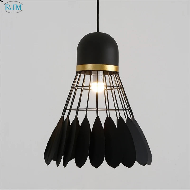 lampes suspendues modernes en fer nordiques pour éclairage led