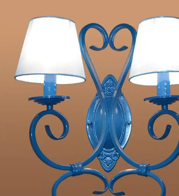 applique murale antique en métal avec miroir décoratif - vue 11 sur 12