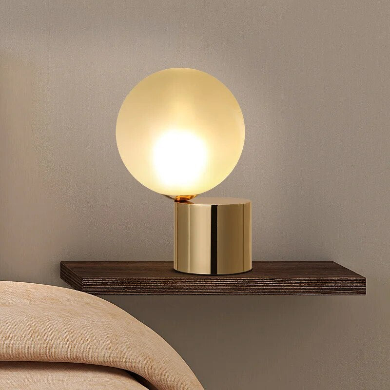 Lampe de bureau LED rétro en cuivre pour étude et travail