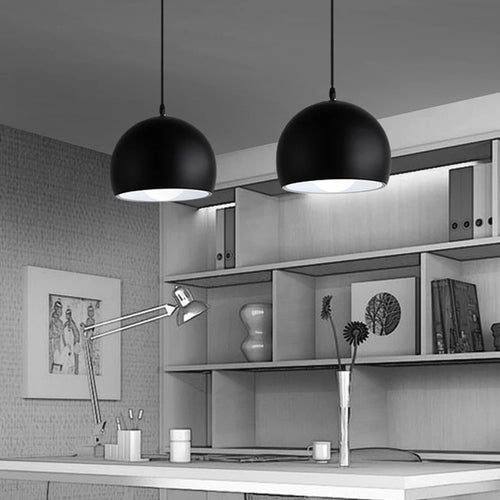 Moderne Simple boule E27 suspension lumières café Restaurant éclairage suspension luminaires décorer lampe Droplight