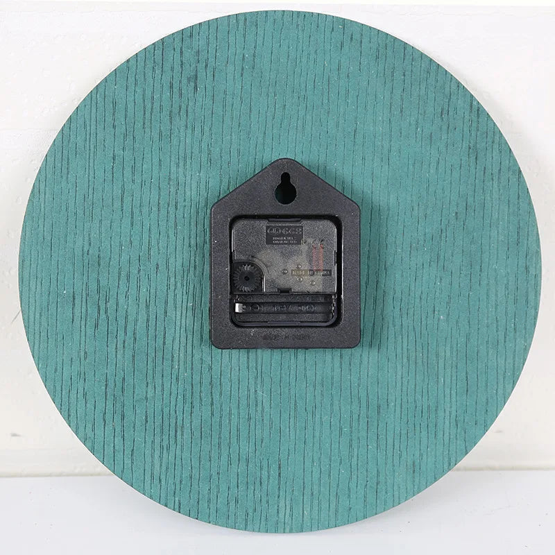 horloge murale numérique en bois design moderne décoration intérieure silencieuse - vue 6 sur 9