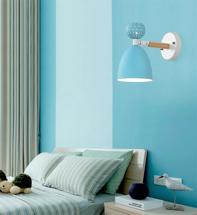 applique murale nordique moderne en bois pour lecture - vue 7 sur 13