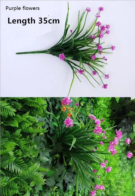 feuilles dherbe artificielles pour décoration murale et jardin - vue 10 sur 37