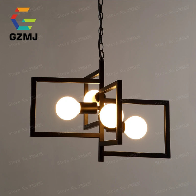 support de lampe suspension vintage industriel pour allée - vue 3 sur 8
