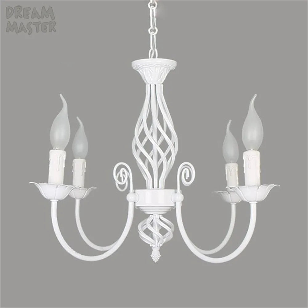 Lustre au Style européen à bougies moderne LED - vue 6 sur 10