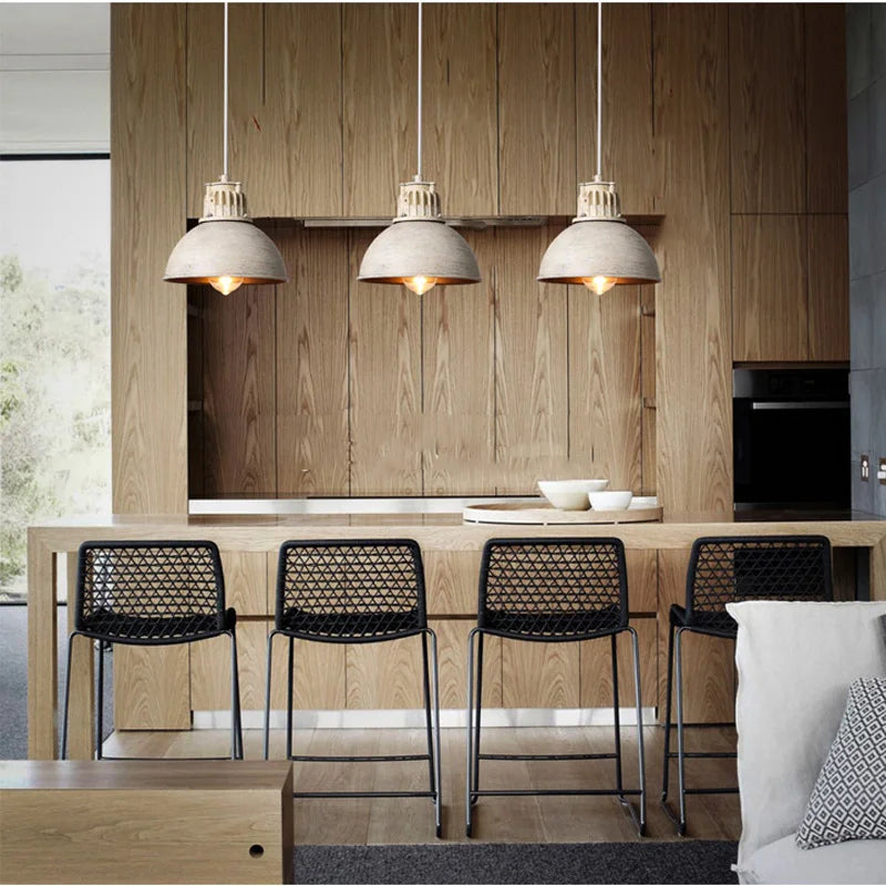 Suspension industrielle Loft américain lustre rétro E27 Restaurant Bar salle à manger lampe suspendue chambre café lumière - vue 6 sur 7