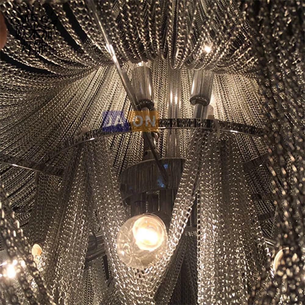 lampadaire design en métal et chrome pour intérieur moderne - vue 4 sur 6