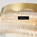 lustre suspendu moderne en verre cristal design élégant