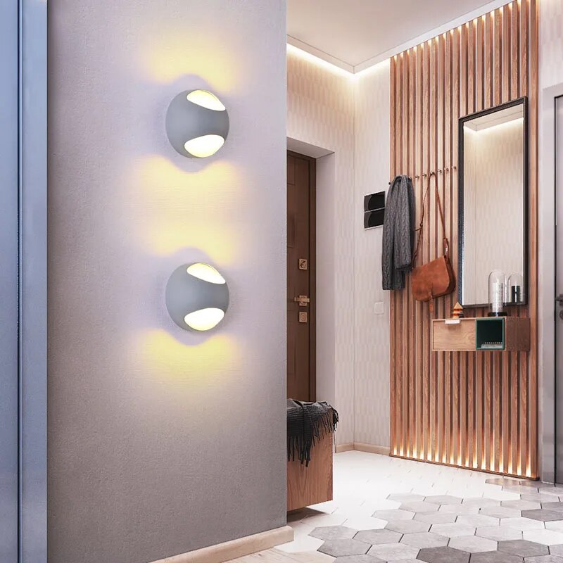 applique murale led luminaire intérieur escalier miroir éclairage - vue 6 sur 11