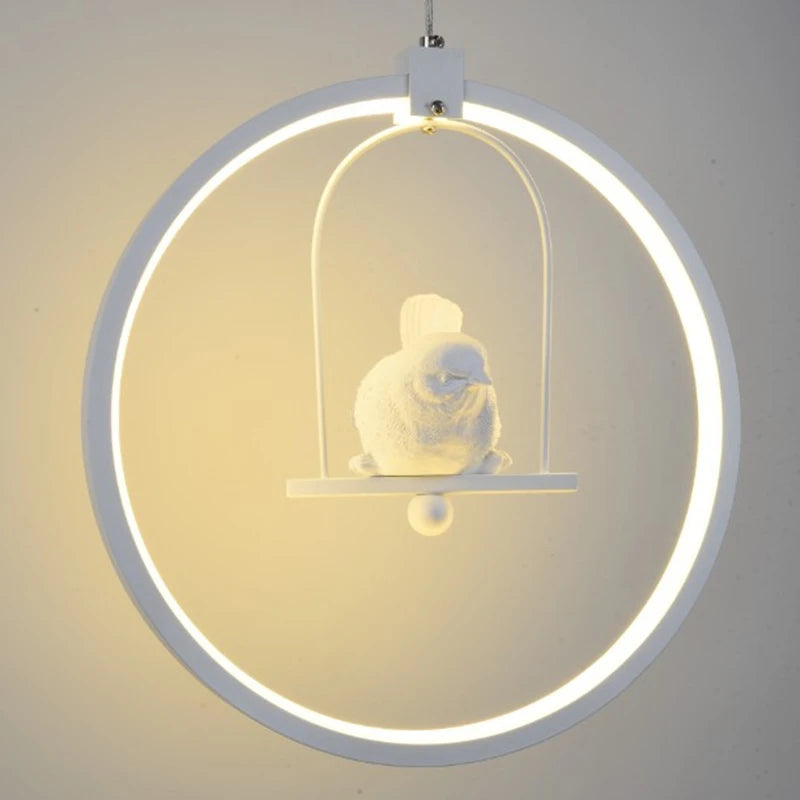 suspension moderne gzmj suspension ronde acrylique led hôtel - vue 4 sur 10