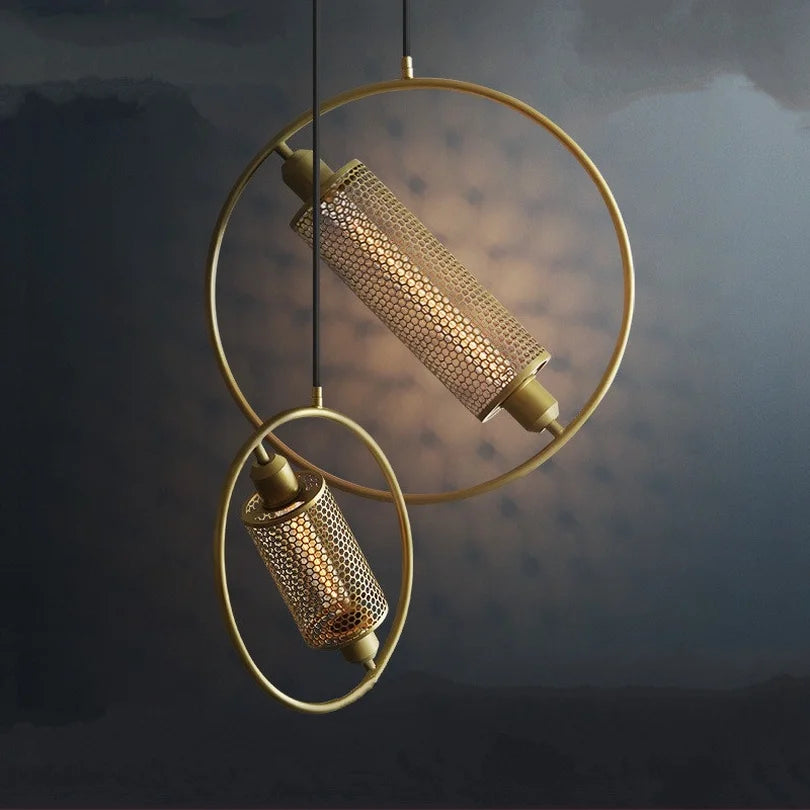 lampe suspendue en filet de fer pour hôtel restaurant bar