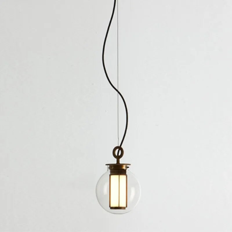 Suspension arrondie en verre loft postmoderne - vue 10 sur 9