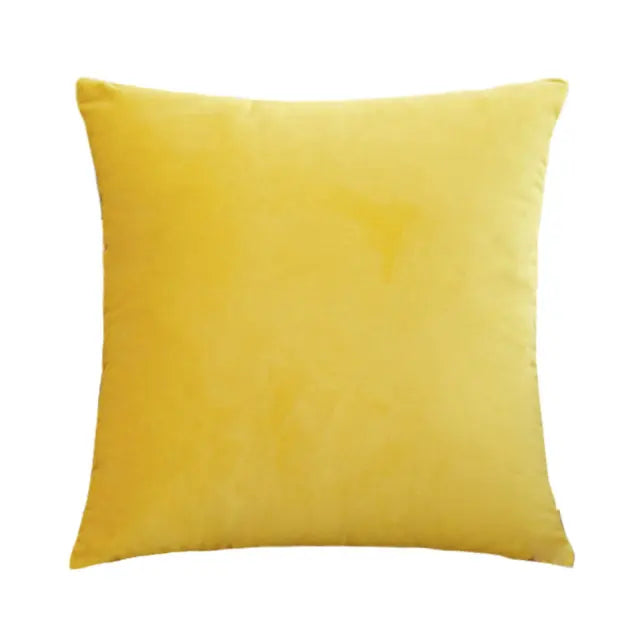housse de coussin en velours hollandais sur mesure couleur unie