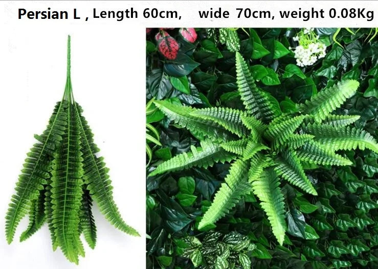 feuilles dherbe artificielles pour décoration murale et jardin - vue 18 sur 37