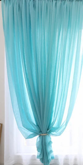 Voilage tulle transparent mesure hauteur 300cm salon chambre - vue 10 sur 11