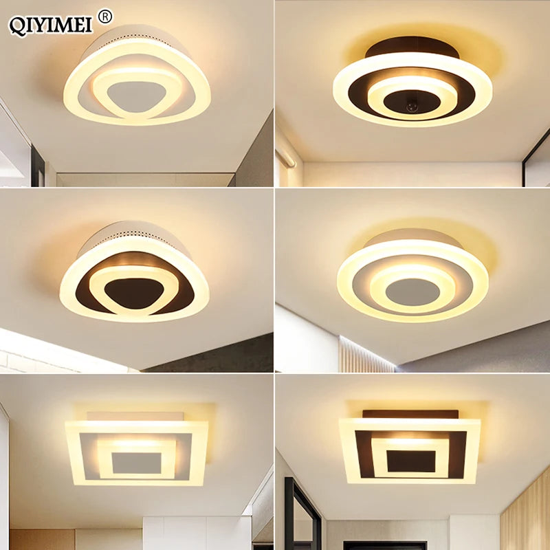 plafonnier led rond carré pour éclairage maison décoratif - vue 7 sur 15