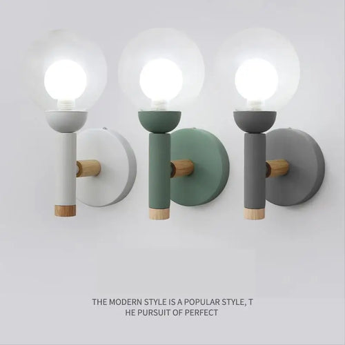 lampe de chevet nordique en verre design créatif pour salon et hôtel