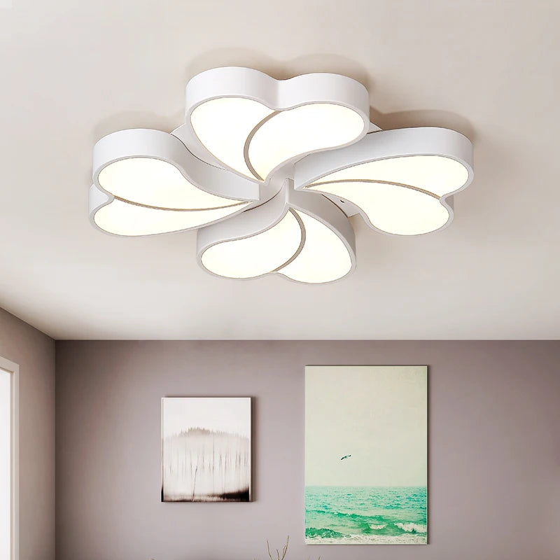 plafonnier led ultra fin moderne avec télécommande créative et personnelle - vue 3 sur 6