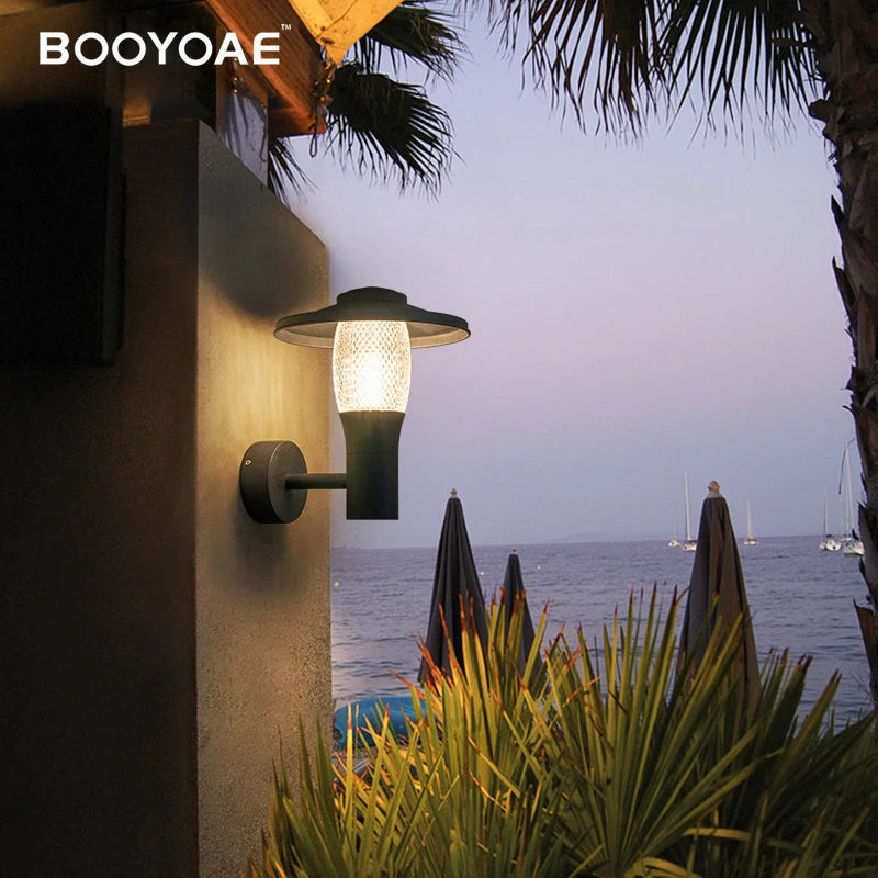 Éclairage mural extérieur Led lampe décorative moderne étanche porche entrée balcon applique terrasse lampe jardin appliques - vue 4 sur 7