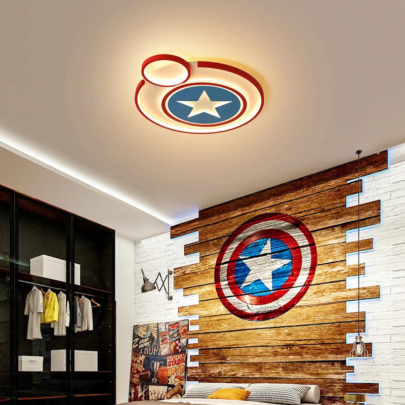 plafonnier led créatif avec télécommande pour enfant décoratif mignon - vue 5 sur 10